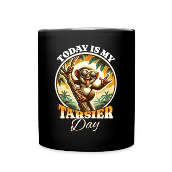 Koboldmaki Tarsier - Tasse einfarbig - Schwarz - Vorne