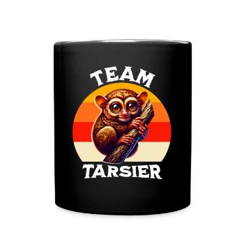 Lustige Koboldmaki Sprüche - Tasse einfarbig - Schwarz - Vorne