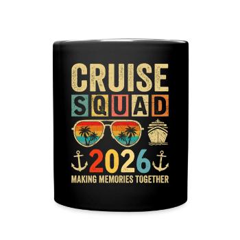 Cruise Squad 2026 - Tasse einfarbig - Schwarz - Vorne