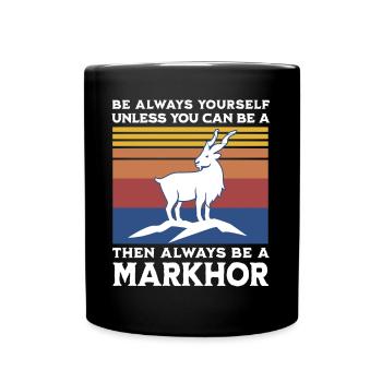 Dire de chèvre vissée - Mug uni - noir - Devant