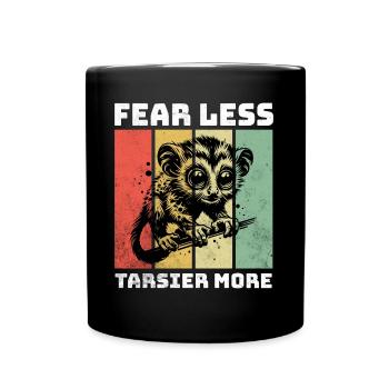 Tarsier Koboldmaki - Tasse einfarbig - Schwarz - Vorne