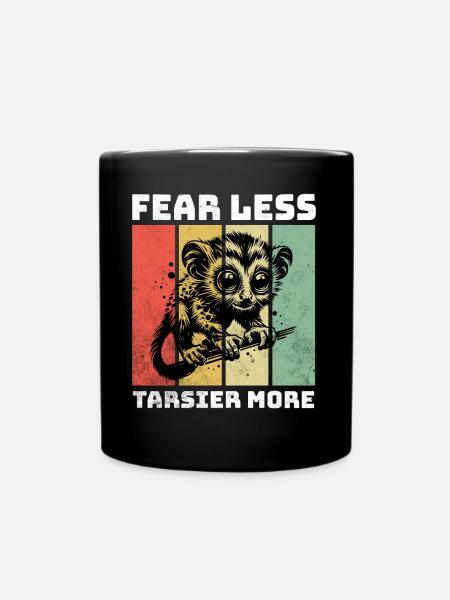 Tarsier Koboldmaki - Tasse einfarbig - Schwarz