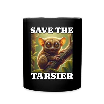 Save Koboldmaki - Tasse einfarbig - Schwarz - Vorne