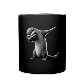 Funny Dabbing Otter Dance Animal Lover Dab - Full Colour Mug - black - Front