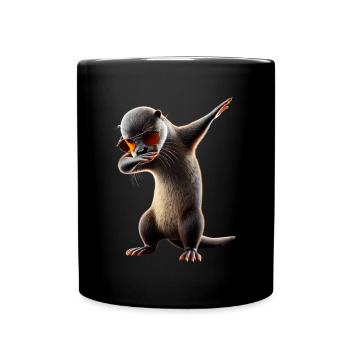Funny Dabbing Otter Dance Animal Lover Dab - Full Colour Mug - black - Front