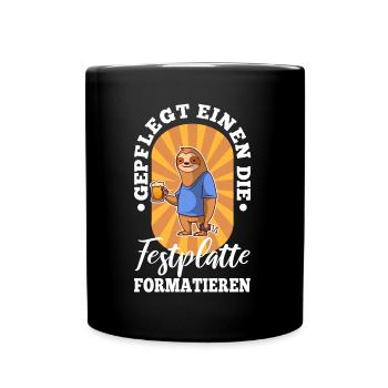 Maintained to format the hard drive - Full Colour Mug - black - Front