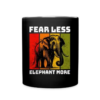 Sumatran Elephant Sumatra Elefant - Full Colour Mug - black - Front