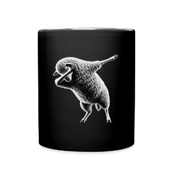 Lustiger Dabbing Schaf Tanzen Tierliebhaber Dab - Tasse einfarbig - Schwarz - Vorne