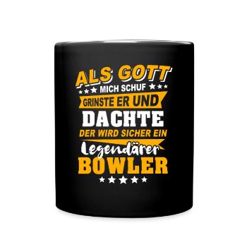 Bowler Bowling - Mug uni - noir - Devant