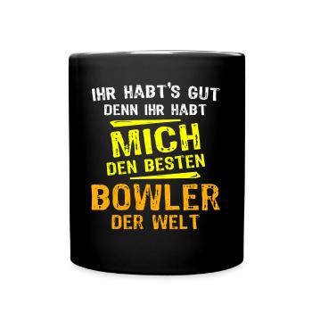 Cadeau melon - Mug uni - noir - Devant