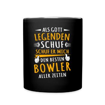 Bowler - Tasse einfarbig - Schwarz - Vorne