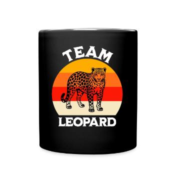 Drôles de dictons de léopard de l’Amour - Mug uni - noir - Devant