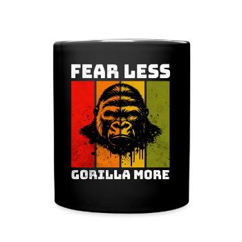 Mountain Gorilla Berggorilla - Full Colour Mug - black - Front