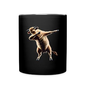 Drôle Dabbing Vache Danse Amoureux des animaux Dab Animaux - Mug uni - noir - Devant