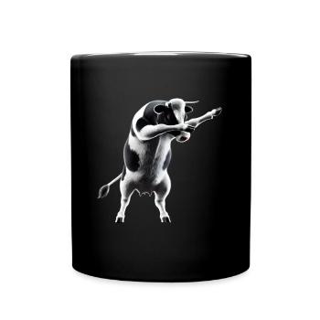 Drôle Dabbing Vache Danse Amoureux des animaux Dab Animaux - Mug uni - noir - Devant