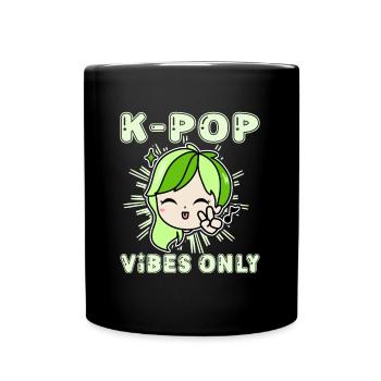 Funny Korean Design - A Must-Have for K-Pop - Full Colour Mug - black - Front