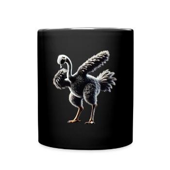 Lustiges Dabbing Straus Vogel Tierliebhaber Strauß - Tasse einfarbig - Schwarz - Vorne