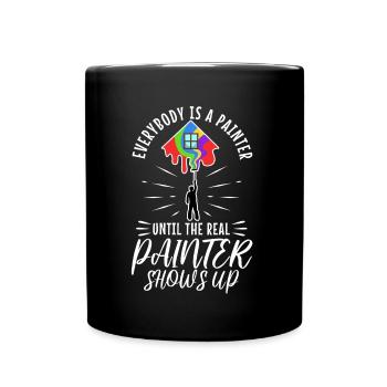 Tout le monde est peintre jusqu’au vrai peintre - Mug uni - noir - Devant