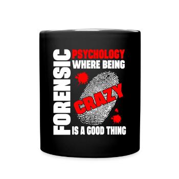 Psychologue médico-légal Professionnel Cadeau médico-légal - Mug uni - noir - Devant