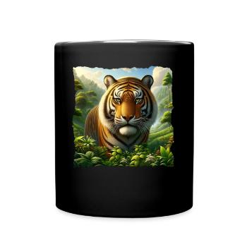 Malaysia Tiger - Tasse einfarbig - Schwarz - Vorne