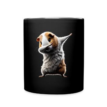 Funny Dabbing Guinea Pig Animal Lover Animal - Full Colour Mug - black - Front
