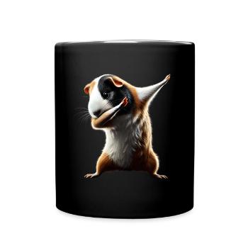 Funny Dabbing Guinea Pig Animal Lover Animal - Full Colour Mug - black - Front