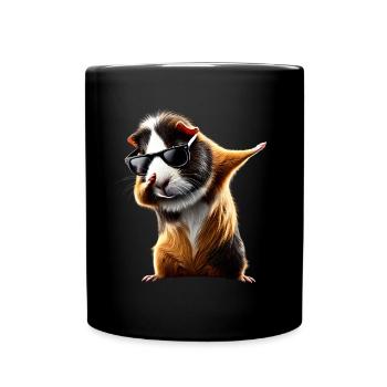 Funny Dabbing Guinea Pig Animal Lover Animal - Full Colour Mug - black - Front