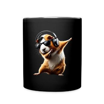 Funny Dabbing Guinea Pig Animal Lover Animal - Full Colour Mug - black - Front