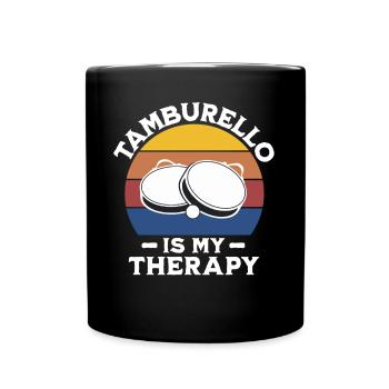 Drôle de dicton Tamburello - Mug uni - noir - Devant