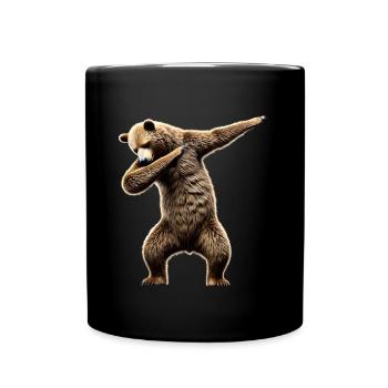 Drôle Dabbing Ours Amoureux des animaux Zoo Ours Animal - Mug uni - noir - Devant