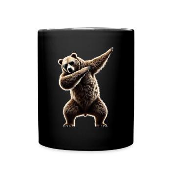Drôle Dabbing Ours Amoureux des animaux Zoo Ours Animal - Mug uni - noir - Devant