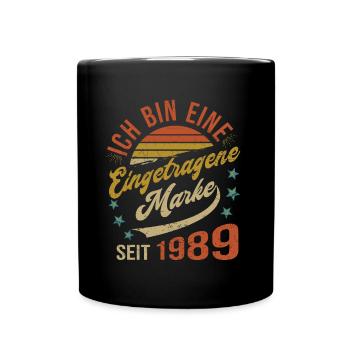35th Birthday I am 35 years registered trademark - Full Colour Mug - black - Front