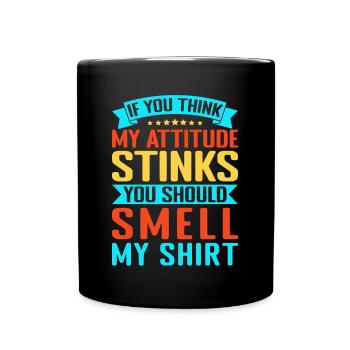 Fitness Motivation Bodybuilder Attitude Pue - Mug uni - noir - Devant