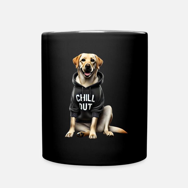 Lustiges Labrador Tierliebhaber Hunde Chillen Lazy - Tasse einfarbig - Schwarz