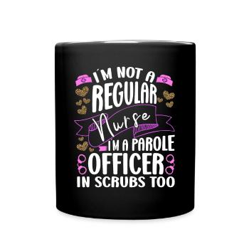 Infirmière correctionnelle Je ne suis pas régulière, je suis agente - Mug uni - noir - Devant