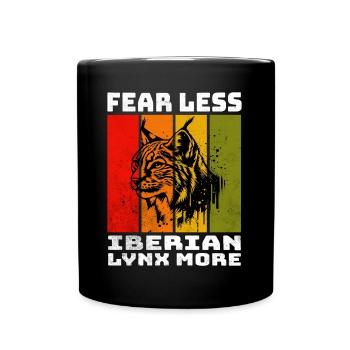 Lynx ibérique Iberischer Luchs - Mug uni - noir - Devant