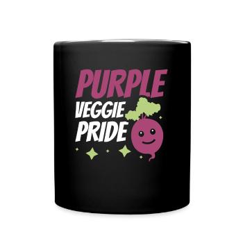 Légumes betteraves pour betteraves paysannes végétaliennes - Mug uni - noir - Devant