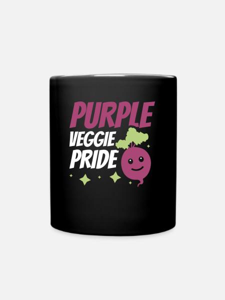 Rote Bete Gemüse Für Veganer Bauer Rüben - Tasse einfarbig - Schwarz