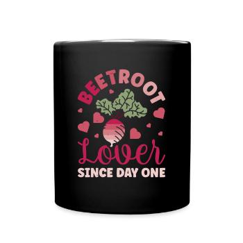 Beetroot Vegetables for Turnips Lover Gift - Full Colour Mug - black - Front