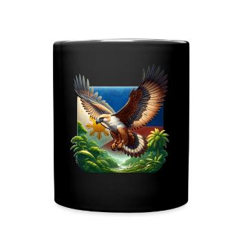 Aigle singe - Mug uni - noir - Devant