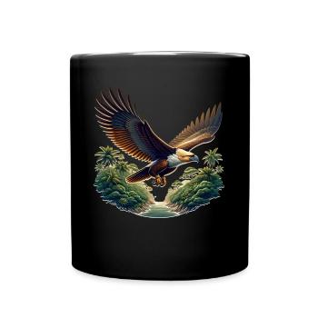 Aigle singe - Mug uni - noir - Devant