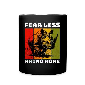 Sumatran Rhino Rhino Nashorn - Full Colour Mug - black - Front