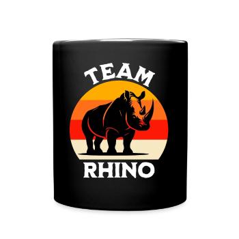 Rhino Rhino Dictons de rhinocéros - Mug uni - noir - Devant
