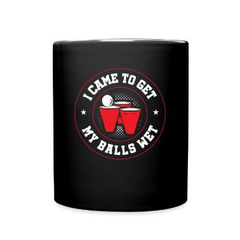 Beer pong, tournoi, fête de la bière, boire de la bière, cadeau - Mug uni - noir - Devant