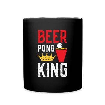 Beer Pong King - Full Colour Mug - black - Front