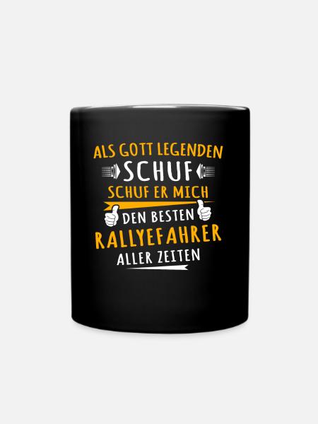 Rally driver - Full Colour Mug - black