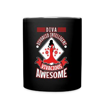 Divorce Diva - Full Colour Mug - black - Front