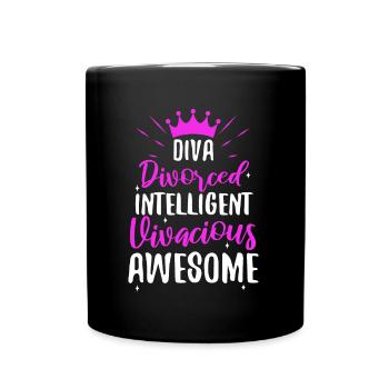 Divorce Diva - Full Colour Mug - black - Front