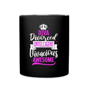 Divorce Diva - Full Colour Mug - black - Front