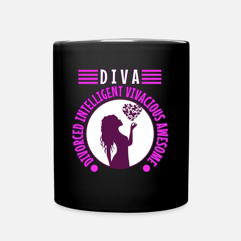 Divorce Diva - Full Colour Mug - black